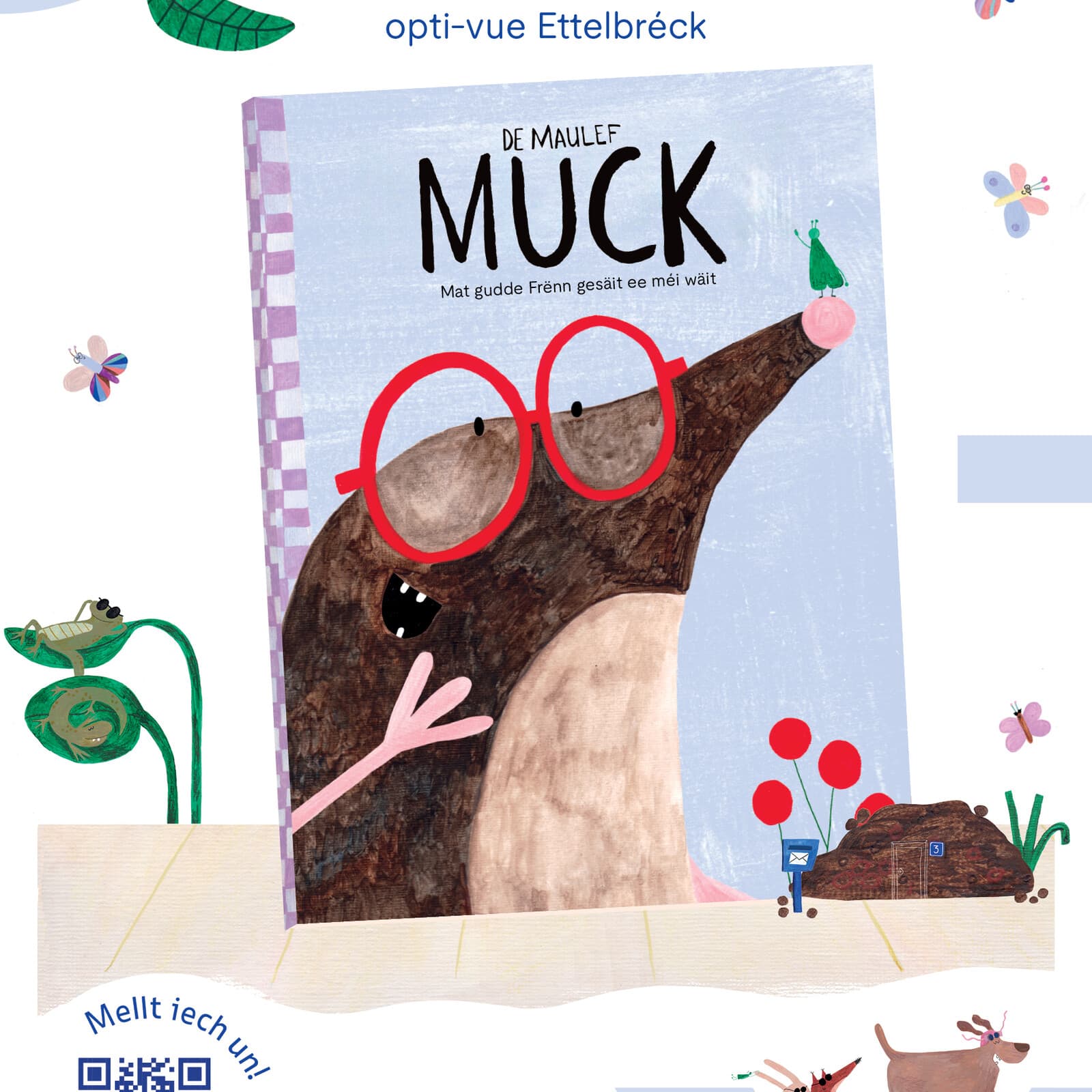 Lecture du livre "De Maulef, Muck - Mat gudde Frënn gesäit ee méi waït"