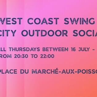 West Coast Swing - danse sociale en plein air