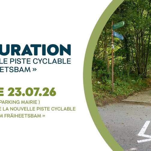 Inauguration de la nouvelle piste cyclable « Beim Fräiheetsbam »