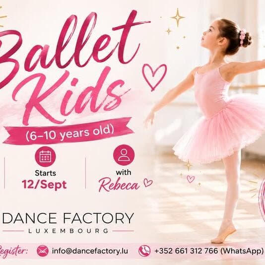 Nouveau ! Ballet Kids (6–10 ans) à partir du 12 septembre