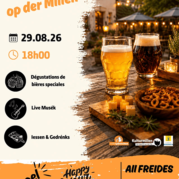 Soirée bières spéciales & BBQ à la brasserie Millespënnchen !