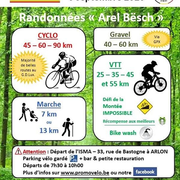Randonnées « Arel Bësch » 2026