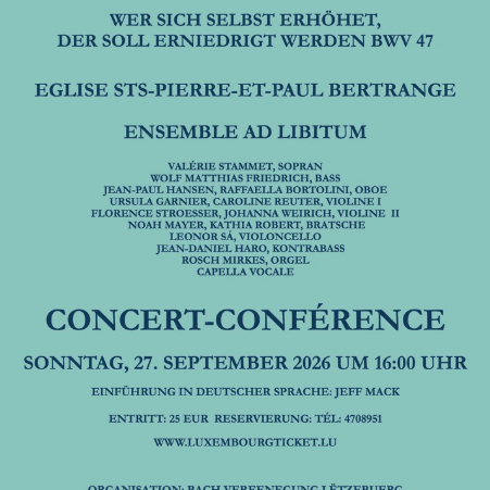 Cycle de cantates de Bach 2026