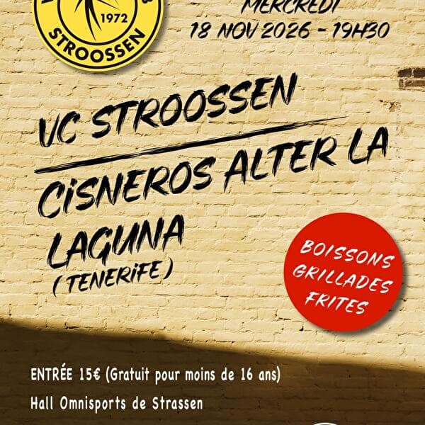 European Cup – VC Stroossen vs Cisneros Alter La Laguna (Tenerife)